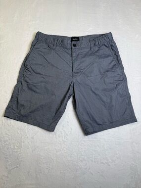 RVCA Men's Denim Heather Blue Flat Front Shorts